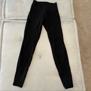 Lululemon Wunder Under Luxtreme high rise leggings w/ mesh cutouts
